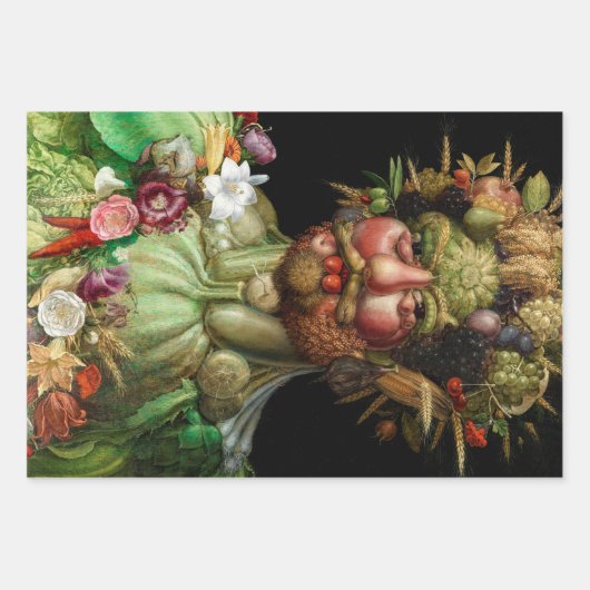 Giuseppe Arcimboldo - Auswahl der Meisterwerke Geschenkpapier Set (Vorderseite 3)