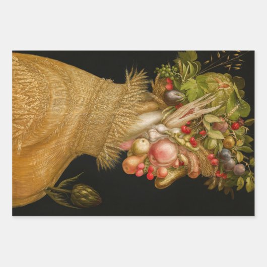 Giuseppe Arcimboldo - Auswahl der Meisterwerke Geschenkpapier Set (Vorderseite)