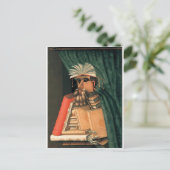 Giuseppe Arcimboldo-Bibliothek Postkarte (Stehend Vorderseite)