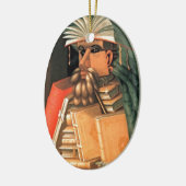 Giuseppe Arcimboldo -- der Bibliothekar Keramikornament (Links)