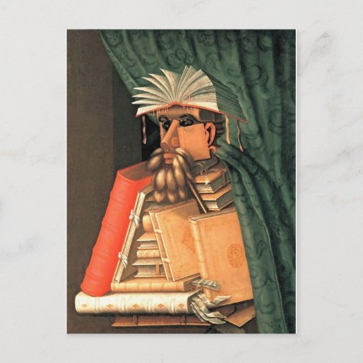 Giuseppe Arcimboldo — der Bibliothekar Postkarte (Vorderseite)