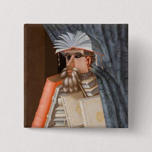 Giuseppe Arcimboldo - Die Bibliothekare Button (Vorderseite)