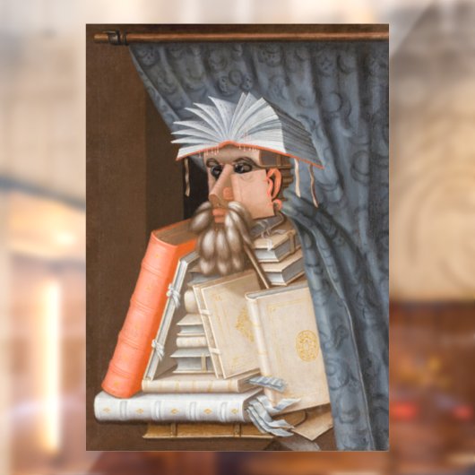 Giuseppe Arcimboldo - Die Bibliothekare Fensteraufkleber (Blatt 2)