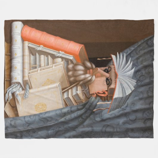 Giuseppe Arcimboldo - Die Bibliothekare Fleecedecke (Vorderseite (Horizontal))