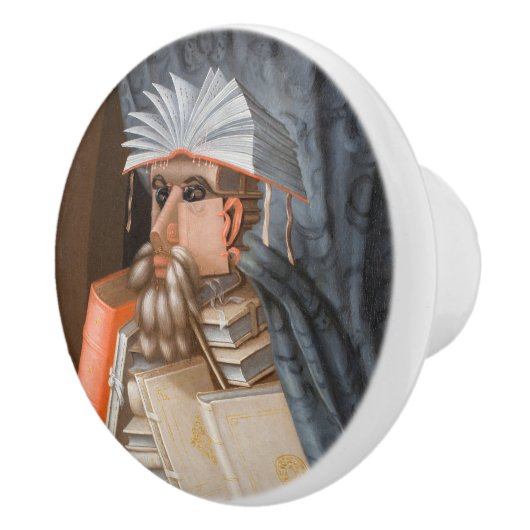 Giuseppe Arcimboldo - Die Bibliothekare Keramikknauf (Rechts)