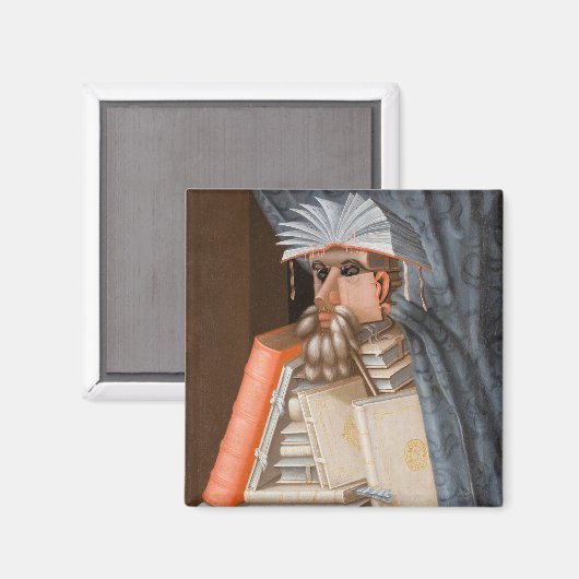 Giuseppe Arcimboldo - Die Bibliothekare Magnet (Vorderseite/Rückseite)