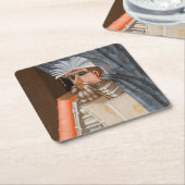 Giuseppe Arcimboldo - Die Bibliothekare Rechteckiger Pappuntersetzer (angewinkelt)