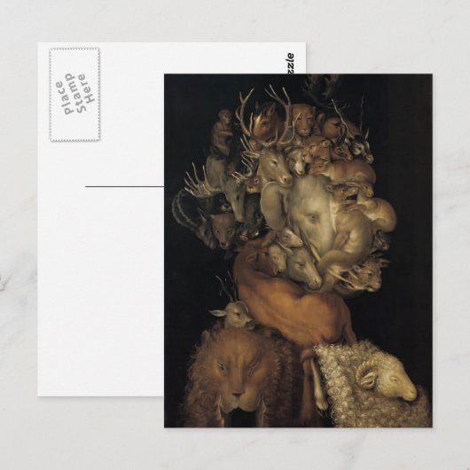 Giuseppe Arcimboldo - Erde Postkarte (Vorne/Hinten)
