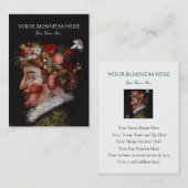 Giuseppe Arcimboldo - Florist, Kunsthistoriker Visitenkarte (Vorne/Hinten)