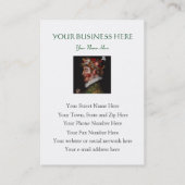 Giuseppe Arcimboldo - Florist, Kunsthistoriker Visitenkarte (Rückseite)