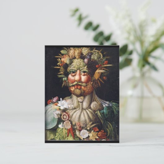 Giuseppe Arcimboldo Gemüsemann (Vertumnus) Postkarte (Stehend Vorderseite)