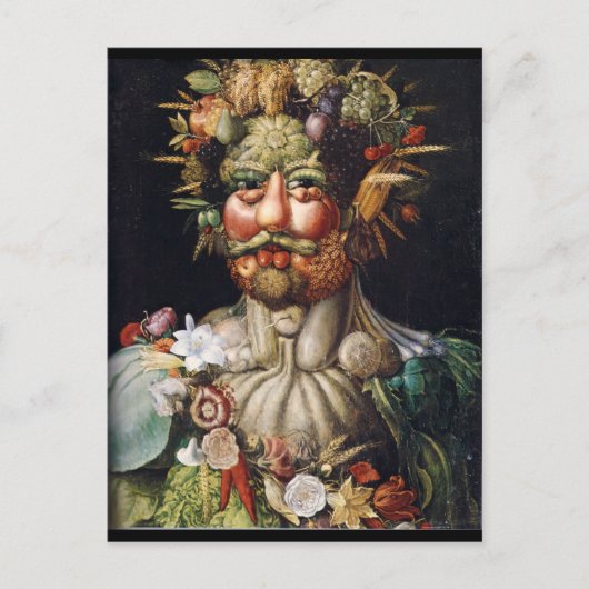 Giuseppe Arcimboldo Gemüsemann (Vertumnus) Postkarte (Vorderseite)