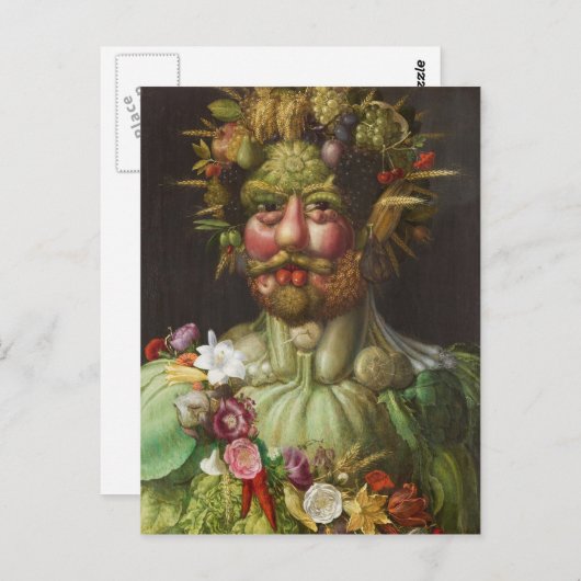 Giuseppe Arcimboldo - Rudolf Postkarte (Vorne/Hinten)