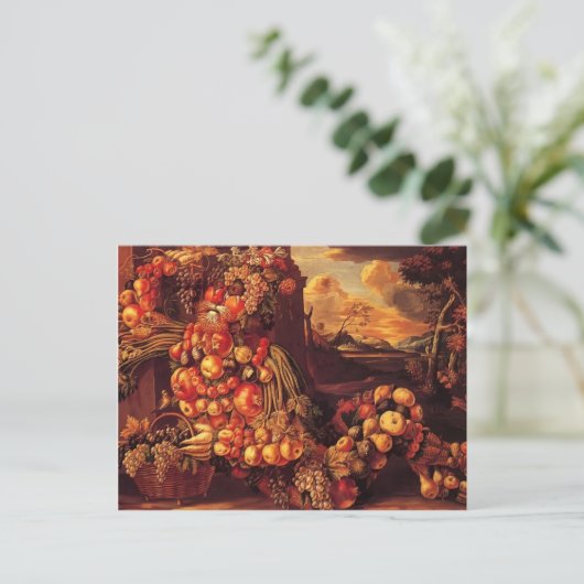 Giuseppe Arcimboldo - Sitzende Abbildung des Somme Postkarte (Stehend Vorderseite)