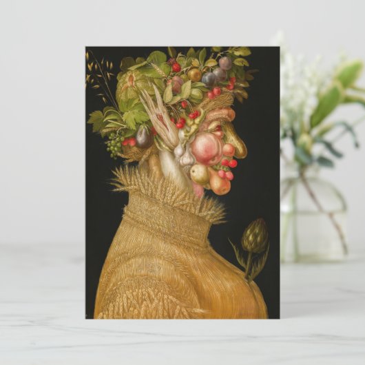 Giuseppe Arcimboldo - Sommer Dankeskarte (Stehend Vorderseite)