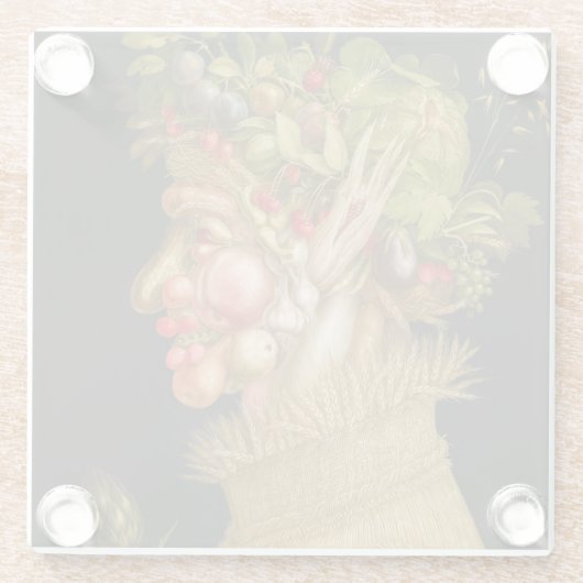 Giuseppe Arcimboldo - Sommer Glasuntersetzer (Rückseite)