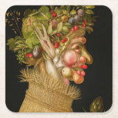Giuseppe Arcimboldo - Sommer Rechteckiger Pappuntersetzer (Vorderseite)