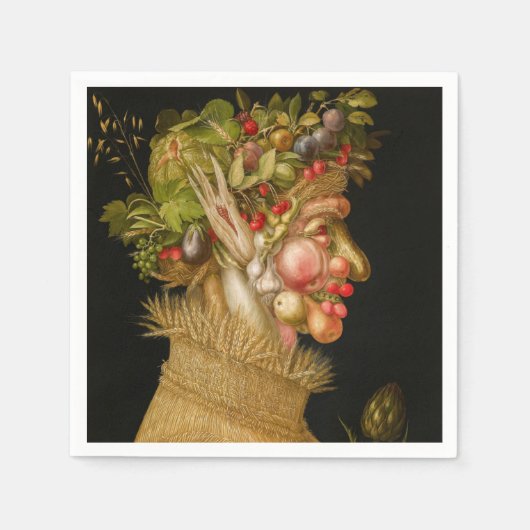 Giuseppe Arcimboldo - Sommer Serviette (Vorderseite)