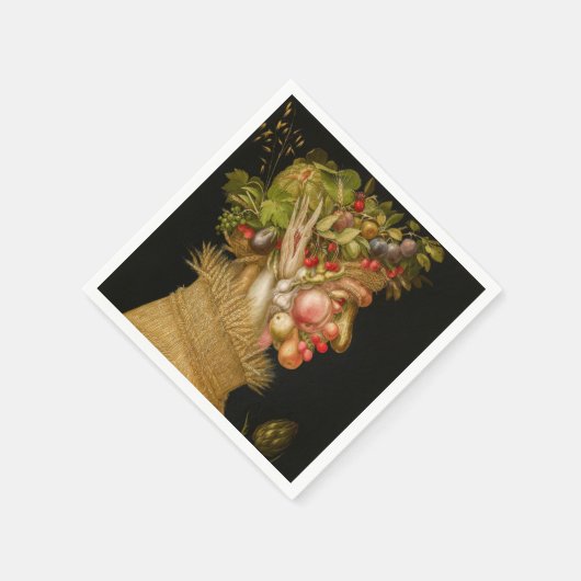 Giuseppe Arcimboldo - Sommer Serviette (Ecke)