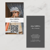 Giuseppe Arcimboldo - The Librarian - QR-Code Visitenkarte (Vorne/Hinten)