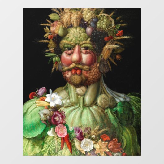 Giuseppe Arcimboldo - Vertumnus Fensteraufkleber (Blatt)
