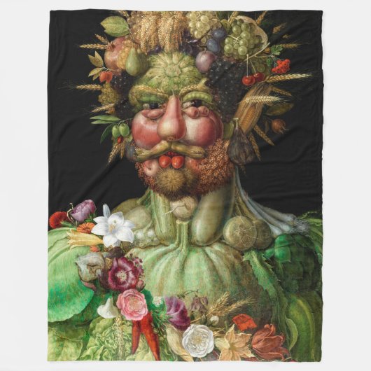 Giuseppe Arcimboldo - Vertumnus Fleecedecke (Vorderseite)