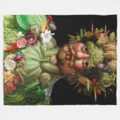Giuseppe Arcimboldo - Vertumnus Fleecedecke (Vorderseite (Horizontal))