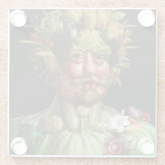 Giuseppe Arcimboldo - Vertumnus Glasuntersetzer (Rückseite)