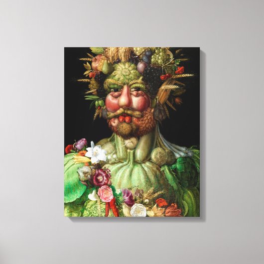 Giuseppe Arcimboldo - Vertumnus Leinwanddruck (Vorderseite)