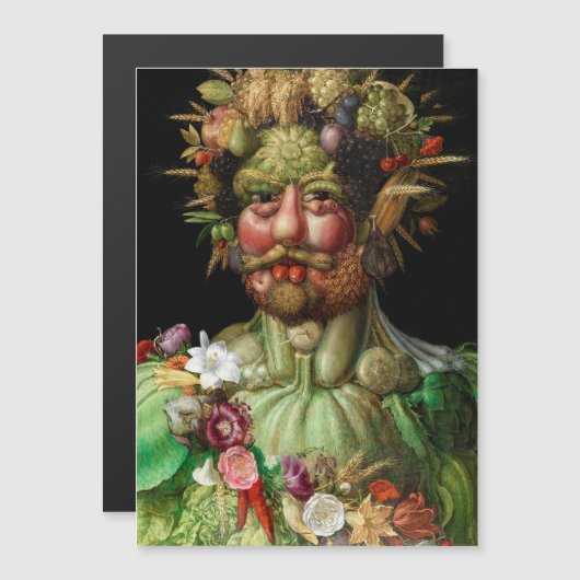 Giuseppe Arcimboldo - Vertumnus Magnetkarte (Vorne/Hinten)