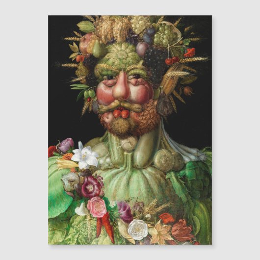 Giuseppe Arcimboldo - Vertumnus Magnetkarte (Vorderseite)