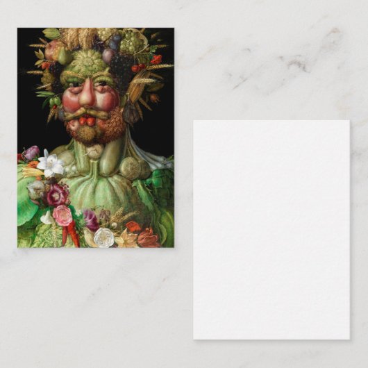 Giuseppe Arcimboldo - Vertumnus Mitteilungskarte (Vorne/Hinten)