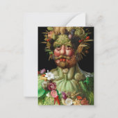 Giuseppe Arcimboldo - Vertumnus Mitteilungskarte (Vorderseite)