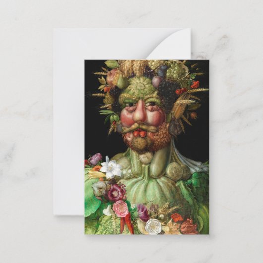 Giuseppe Arcimboldo - Vertumnus Mitteilungskarte (Vorderseite)