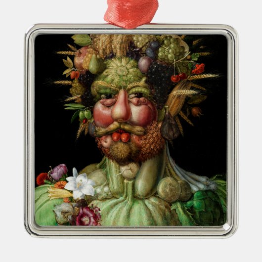 Giuseppe Arcimboldo - Vertumnus Ornament Aus Metall (Vorne)