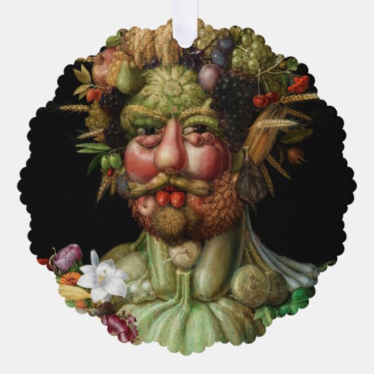Giuseppe Arcimboldo - Vertumnus Ornament Karte (Vorderseite)