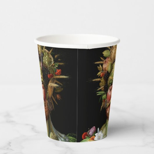 Giuseppe Arcimboldo - Vertumnus Pappbecher (Rechts)