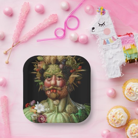 Giuseppe Arcimboldo - Vertumnus Pappteller (Party)