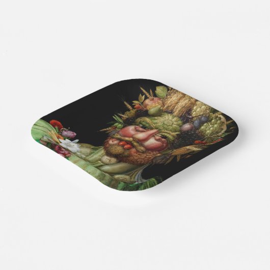 Giuseppe Arcimboldo - Vertumnus Pappteller (Gewinkelt)