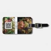 Giuseppe Arcimboldo - Vertumnus - QR-Code Gepäckanhänger (Vorderseite horizontal)