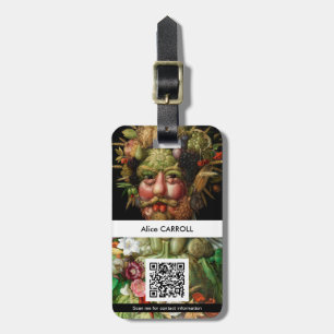 Giuseppe Arcimboldo - Vertumnus - QR-Code Gepäckanhänger