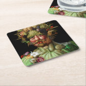 Giuseppe Arcimboldo - Vertumnus Rechteckiger Pappuntersetzer (angewinkelt)