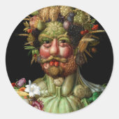 Giuseppe Arcimboldo - Vertumnus Runder Aufkleber (Vorderseite)