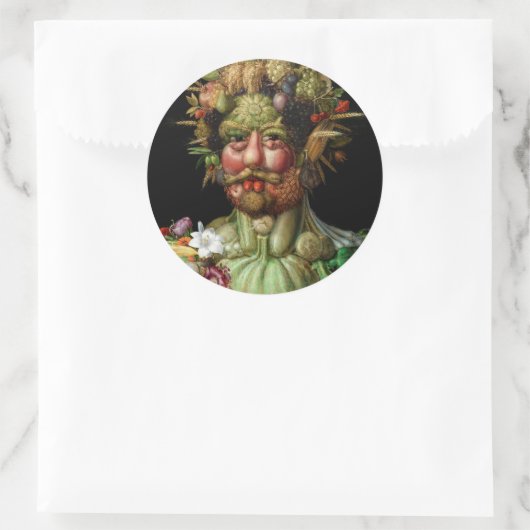 Giuseppe Arcimboldo - Vertumnus Runder Aufkleber (Tasche)