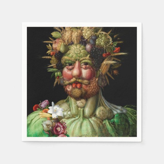 Giuseppe Arcimboldo - Vertumnus Serviette (Vorderseite)