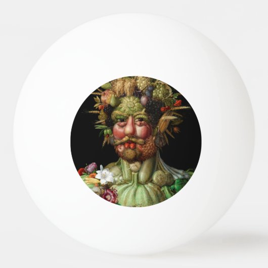 Giuseppe Arcimboldo - Vertumnus Tischtennisball (Vorderseite)