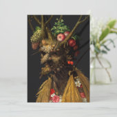Giuseppe Arcimboldo - Vier Jahreszeiten in einem K Einladung (Stehend Vorderseite)