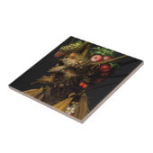 Giuseppe Arcimboldo - Vier Jahreszeiten in einem K Fliese (Seite)
