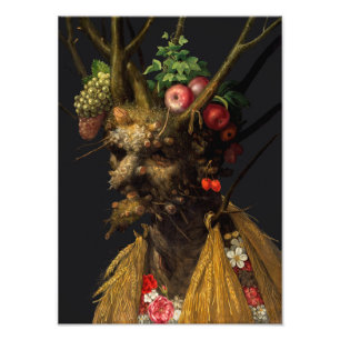 Giuseppe Arcimboldo - Vier Jahreszeiten in einem K Fotodruck