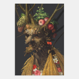 Giuseppe Arcimboldo - Vier Jahreszeiten in einem K Geschenkpapier Set